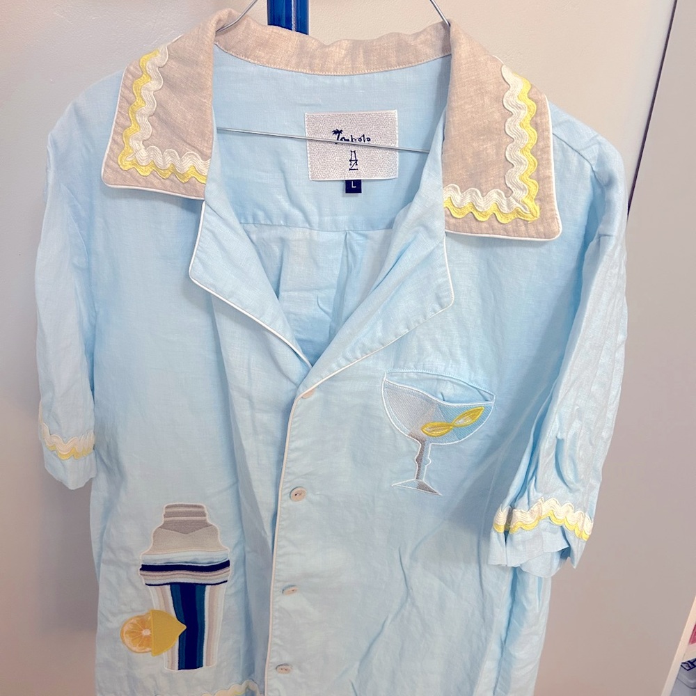 'Alexis Zambrano x Tombolo' Martini Cabana Shirt